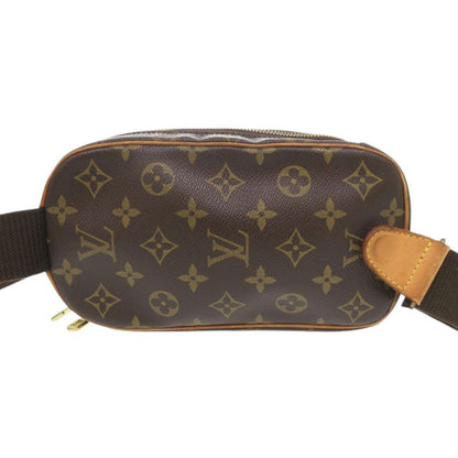 Louis Vuitton Pochette Gange Monogram M51870 Brown Body Bag Waist Bag LV 0484