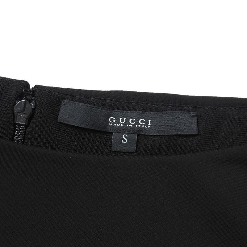 Gucci Dress Size S Lace Sleeve Midi Black Dress Long Sleeves 20251127 Ra6757