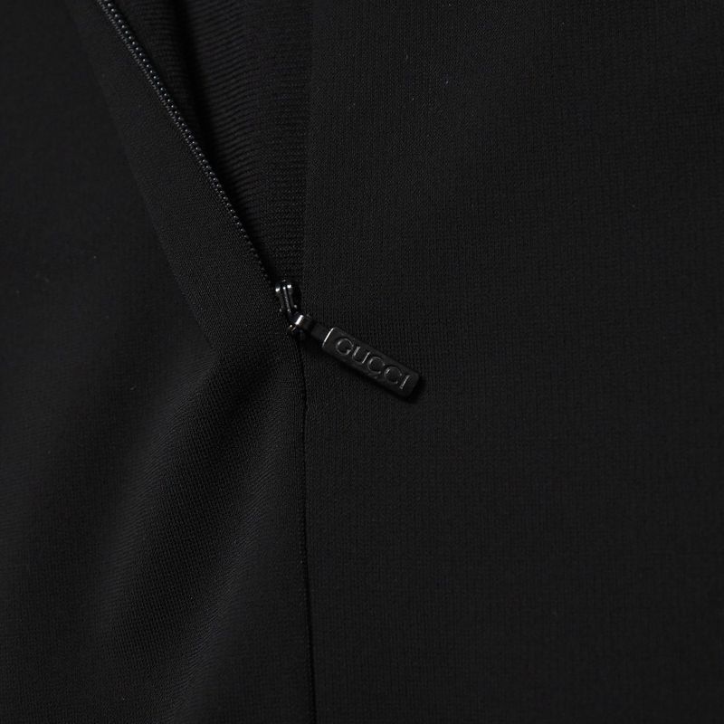 Gucci Dress Size S Lace Sleeve Midi Black Dress Long Sleeves 20251127 Ra6757