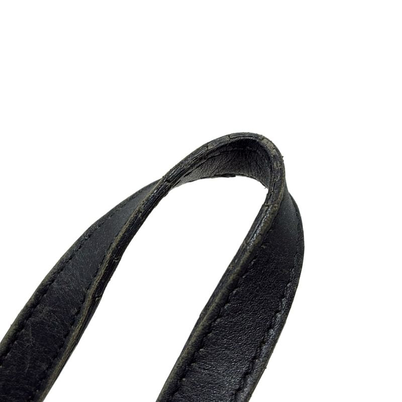 Gucci Tote Bag GG Pattern 31244 Black and White Leather