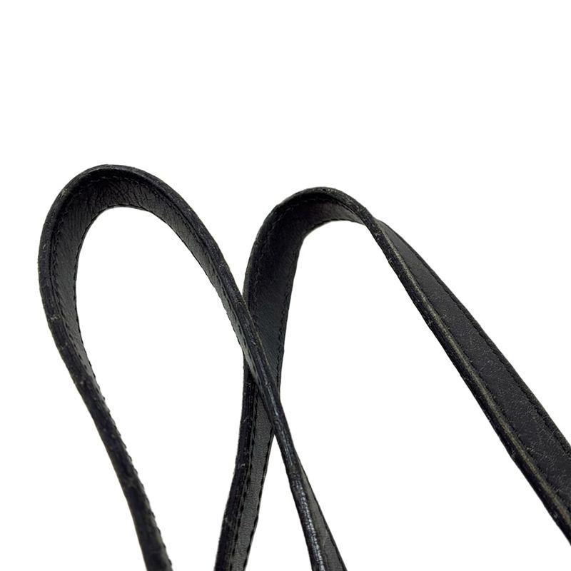 Gucci Tote Bag GG Pattern 31244 Black and White Leather