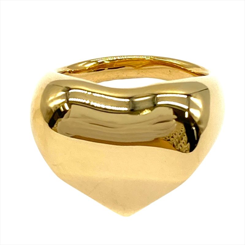 Prada Eternal Gold Eternal Gold Heart Ring #15 18k Yellow Gold 15.1g Yellow