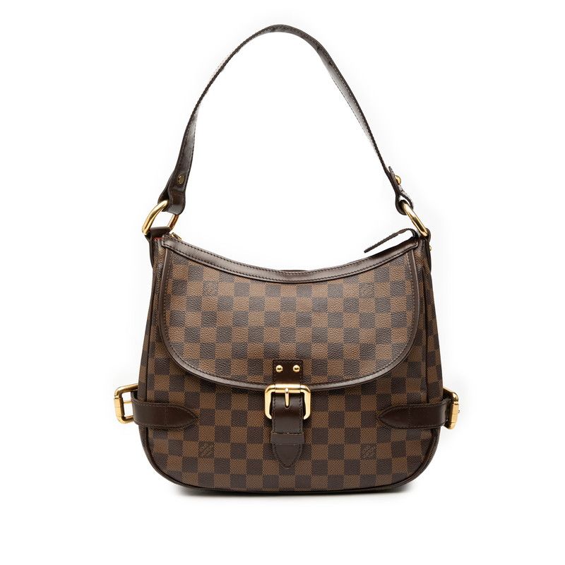 Louis Vuitton Damier Highbury Handbag Shoulder Bag N51200 Brown PVC Leather