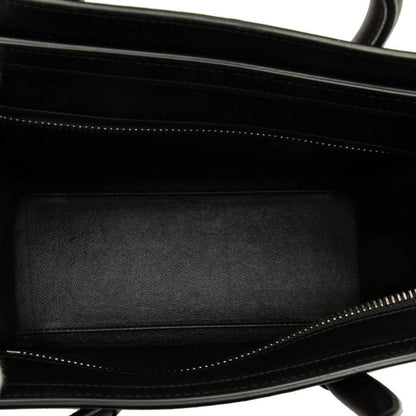 Celine Luggage Nano Shopper Handbag Shoulder Bag 2WAY Orange Navy Brown Leather