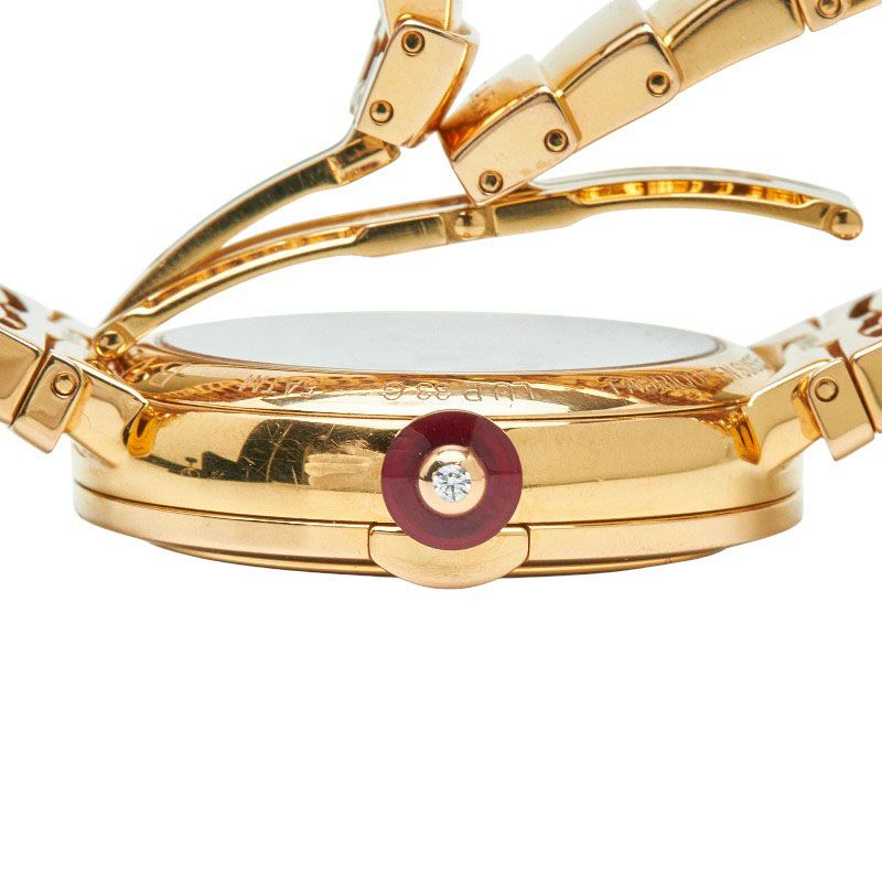 Bulgari Lechea 1P Diamond 18K Yellow Gold Yellow Gold 750 Ladies Bvlgari