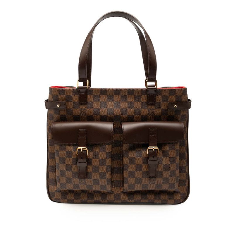 Louis Vuitton Damier Uzes Handbag Tote Bag N51128 Brown PVC Leather Women Louis