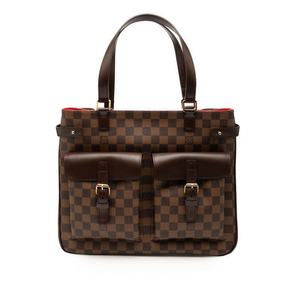Louis Vuitton Damier Uzes Handbag Tote Bag N51128 Brown PVC Leather Women Louis