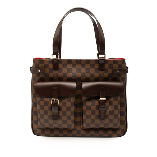 Louis Vuitton Damier Uzes Handbag Tote Bag N51128 Brown PVC Leather Women Louis