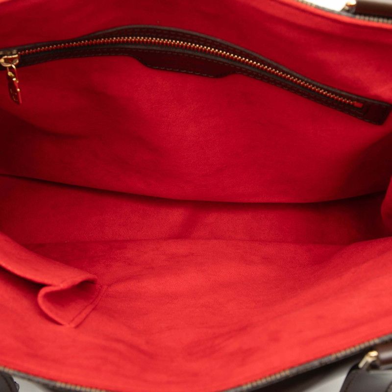 Louis Vuitton Damier Uzes Handbag Tote Bag N51128 Brown PVC Leather Women Louis