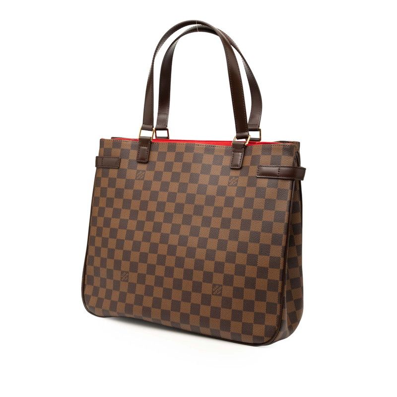 Louis Vuitton Damier Uzes Handbag Tote Bag N51128 Brown PVC Leather Women Louis