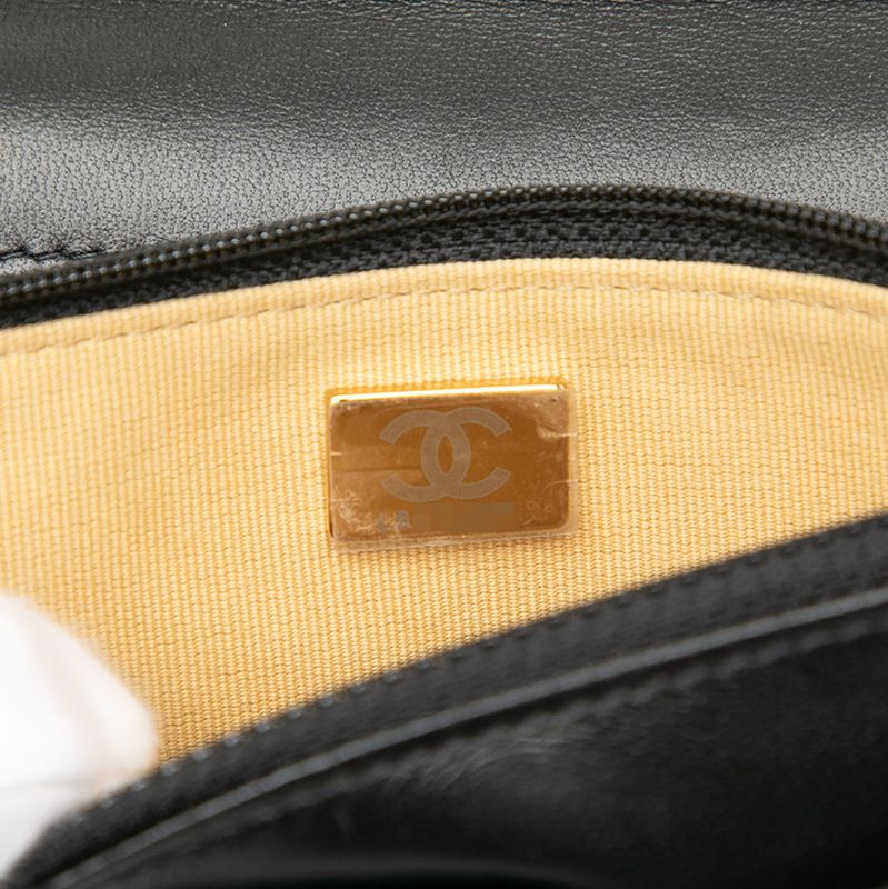 Chanel Matelasse Coco Mark Shoulder Bag Chain Wallet Ap2508 Black Multicolor