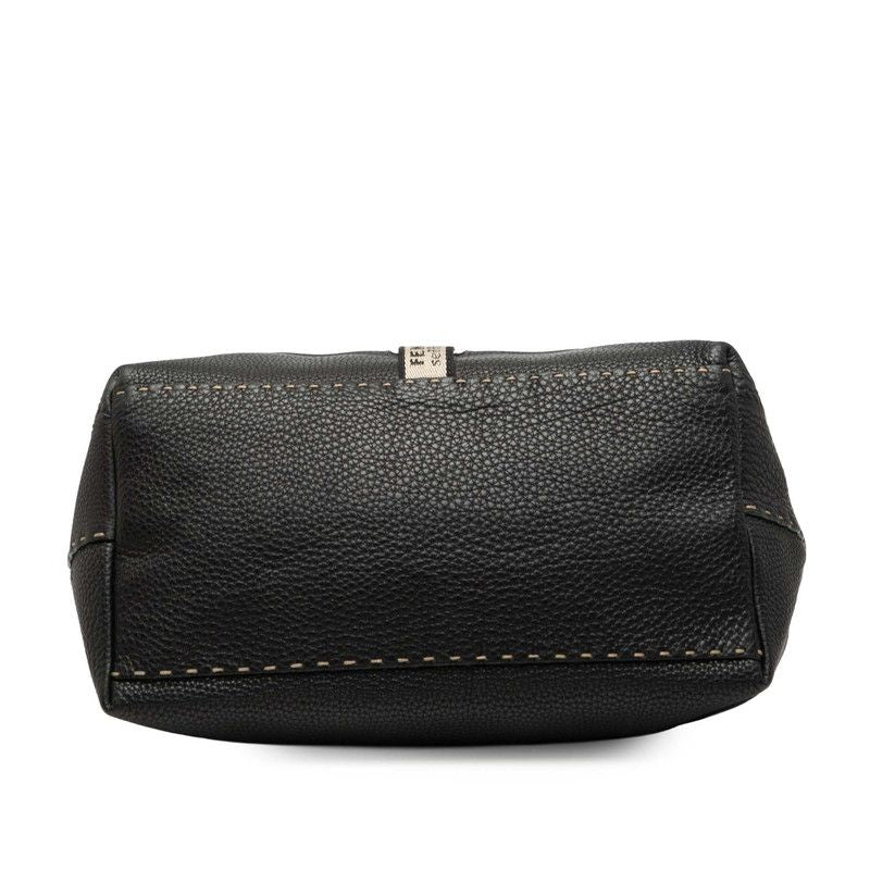 Fendi Selleria Villa Borghese 8bn155 Black Leather Women's Fendi