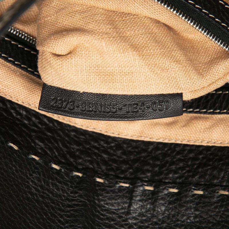 Fendi Selleria Villa Borghese 8bn155 Black Leather Women's Fendi