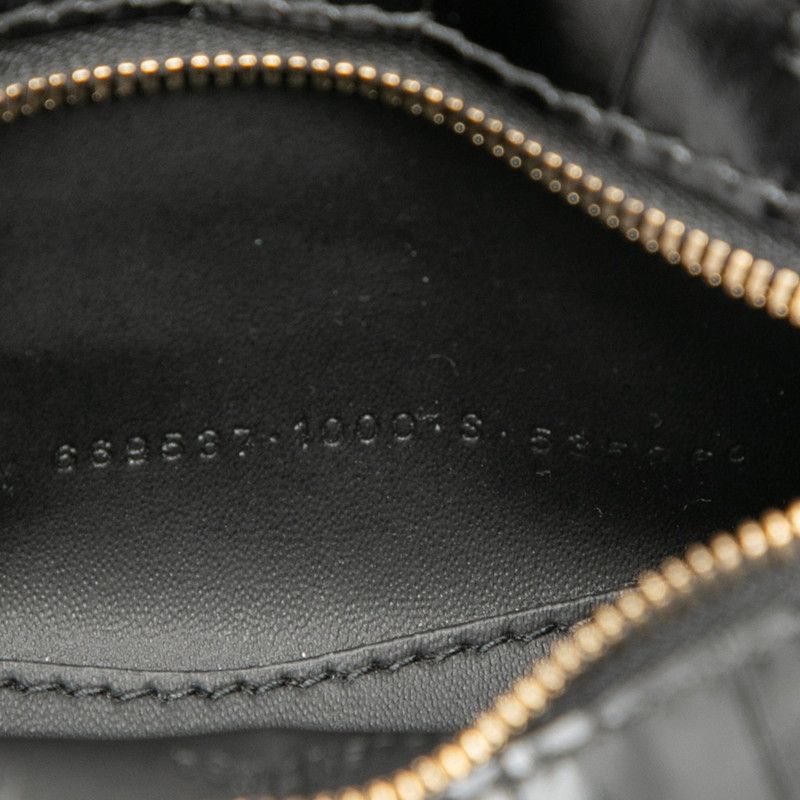 Balenciaga City Neo Classic Mini Handbag Shoulder Bag 2WAY Black Croc Shape