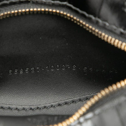 Balenciaga City Neo Classic Mini Handbag Shoulder Bag 2WAY Black Croc Shape