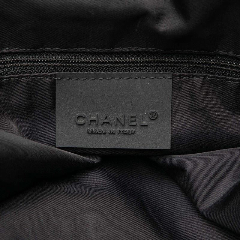 Chanel Backpack Rucksack Navy Black Nylon Women's Chanel