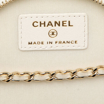 Chanel Coco Mark Small Vanity Bag Chain Shoulder Bag Ap2193 Off White Black