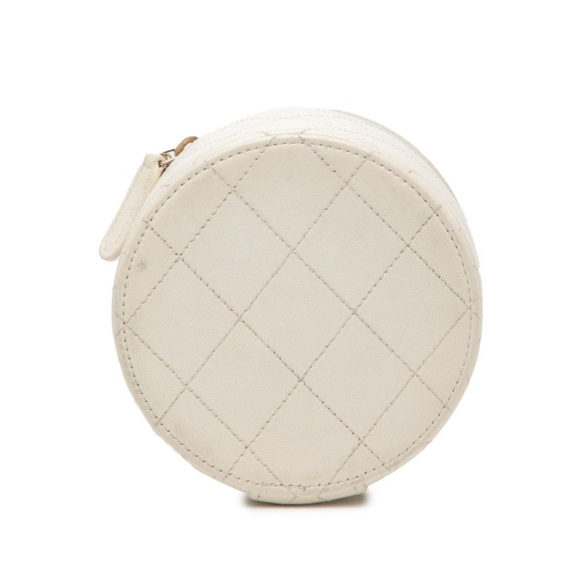 Chanel Coco Mark Small Vanity Bag Chain Shoulder Bag Ap2193 Off White Black