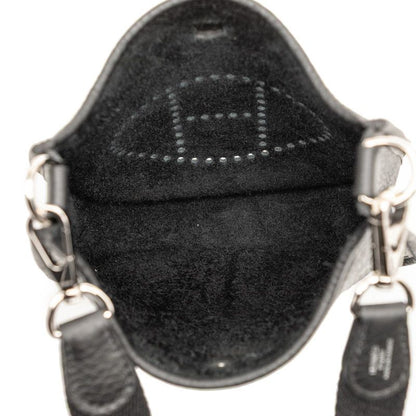 Hermes Mini Evelyn TPM Black Taurillon Clemence Women Hermes