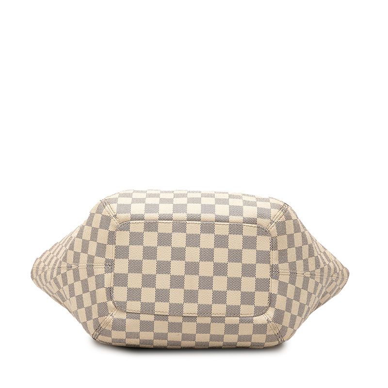 Louis Vuitton Damier Azure Salina PM Tote Bag Shoulder Bag N41208 White PVC