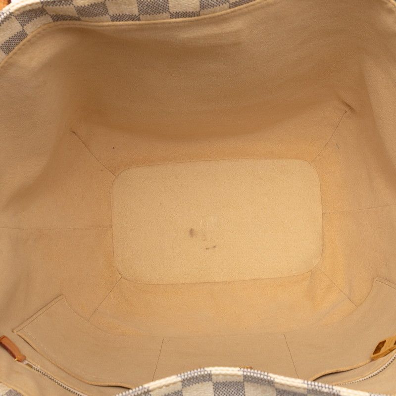 Louis Vuitton Damier Azure Salina PM Tote Bag Shoulder Bag N41208 White PVC