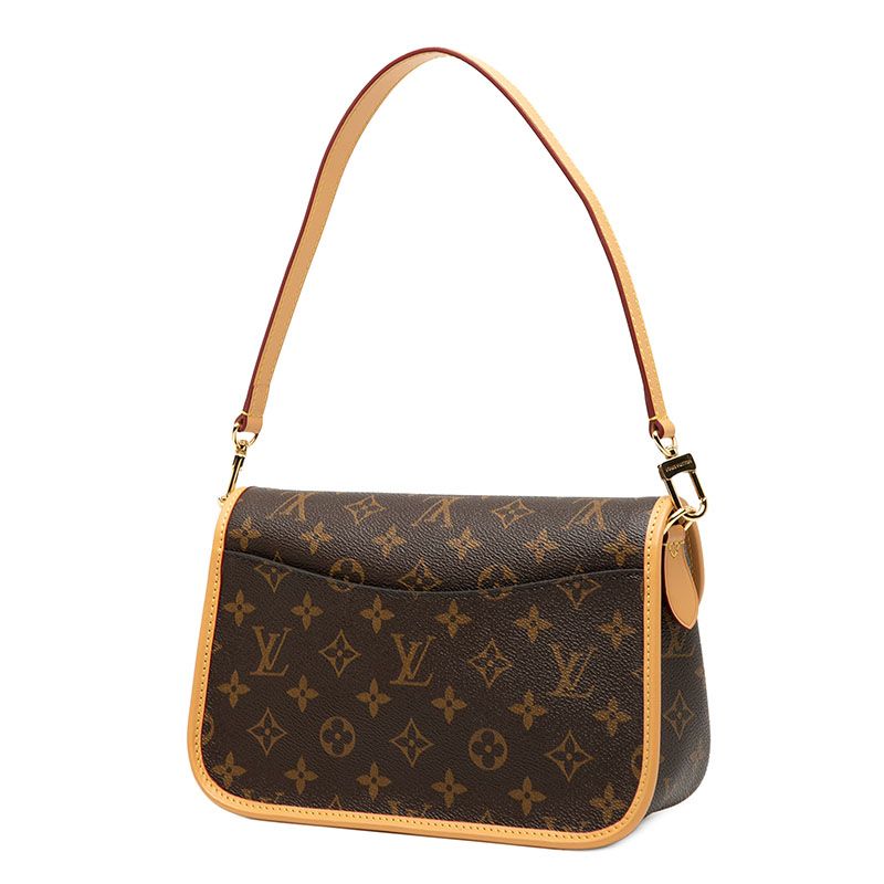 Louis Vuitton Monogram Deanne NM PM Handbag Shoulder Bag 2WAY M46049 Brown