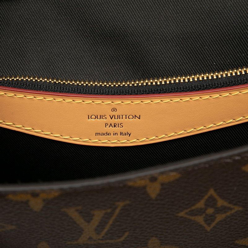Louis Vuitton Monogram Deanne NM PM Handbag Shoulder Bag 2WAY M46049 Brown