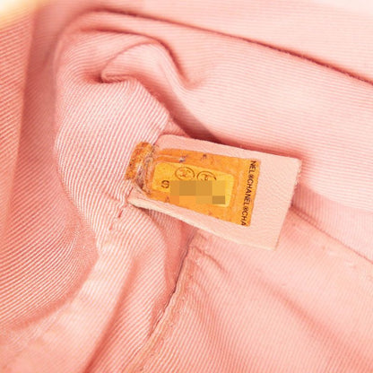 Chanel Matelasse Coco Mark Chain Shoulder Bag Handbag Pink Caviar Skin Women