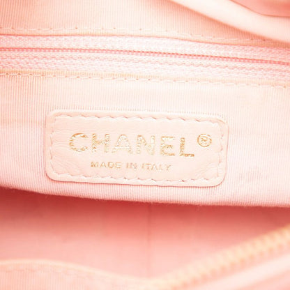 Chanel Matelasse Coco Mark Chain Shoulder Bag Handbag Pink Caviar Skin Women