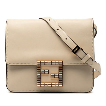 Fendi FAB Fendi Fab White Gold Leather Women's Fendi