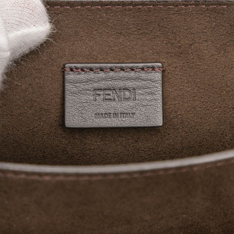 Fendi FAB Fendi Fab White Gold Leather Women's Fendi