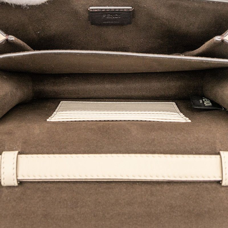 Fendi FAB Fendi Fab White Gold Leather Women's Fendi