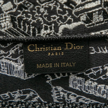 Christian Dior Plan De Paris Book Tote Medium Handbag Tote Bag Black White