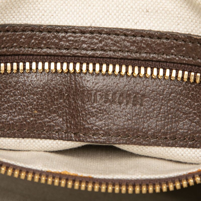 Gucci Jumbo GG Shoulder Bag Messenger Bag 675891 Beige Brown Canvas Leather