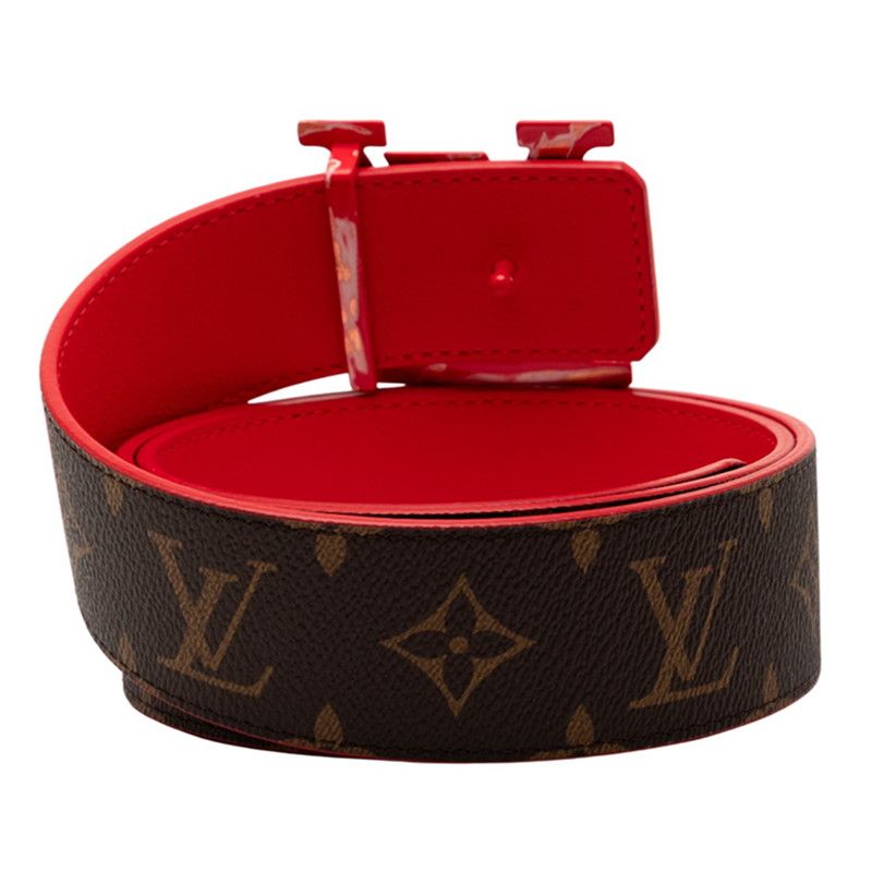 Louis Vuitton And Virgil Abloh Monogram Pyramid Santure Initial Belt Size 85 34