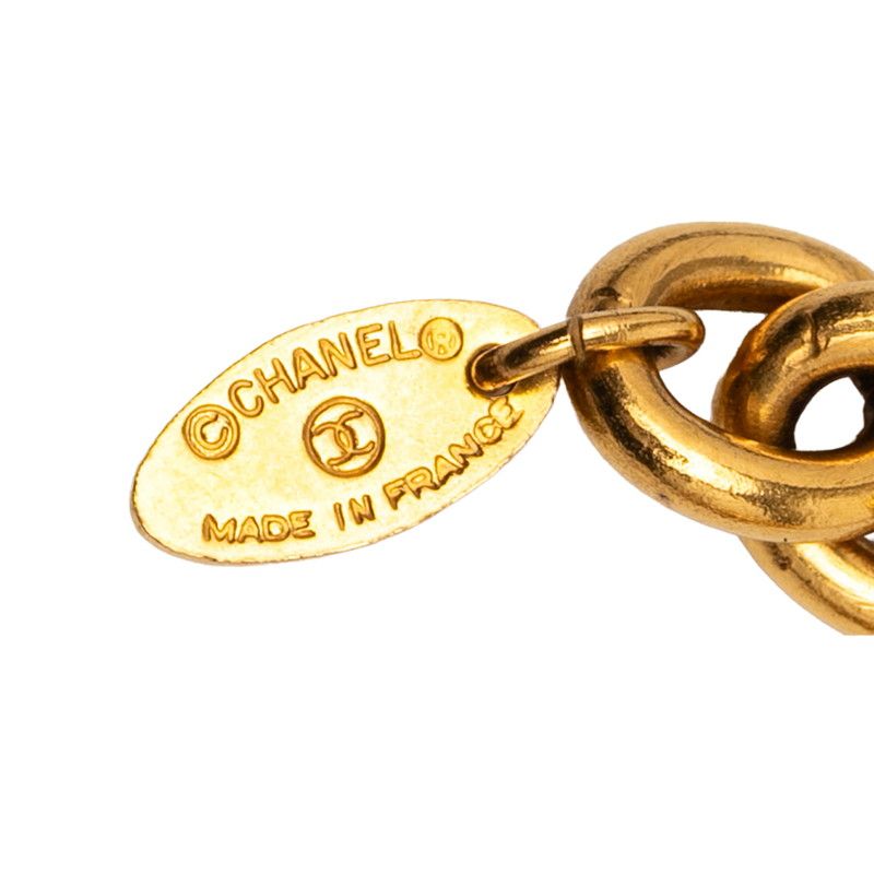 Chanel Matelasse Coco Mark Chain Belt Gold Plated Ladies Chanel