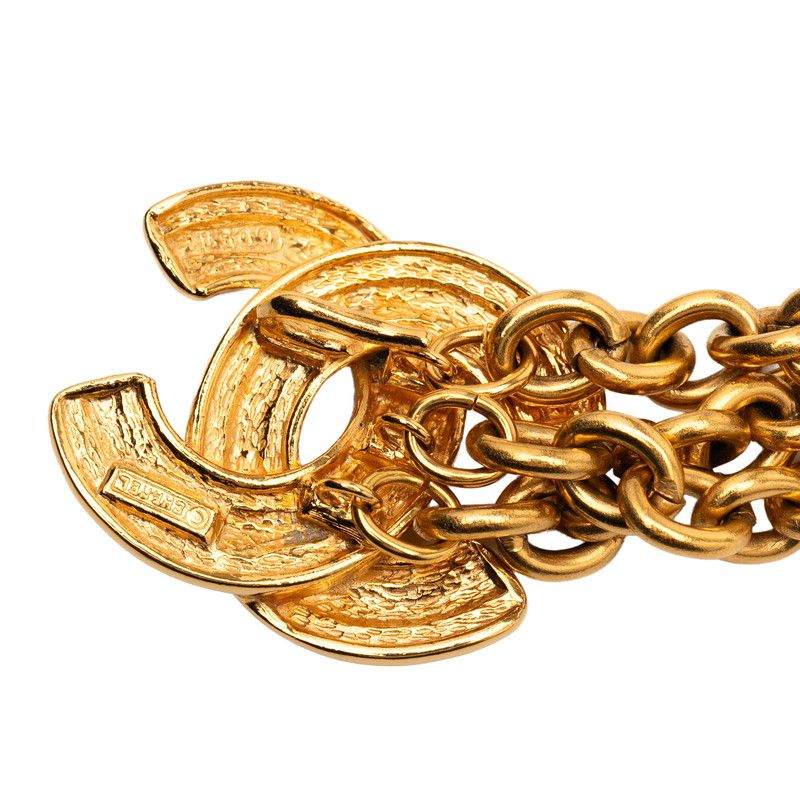 Chanel Matelasse Coco Mark Chain Belt Gold Plated Ladies Chanel