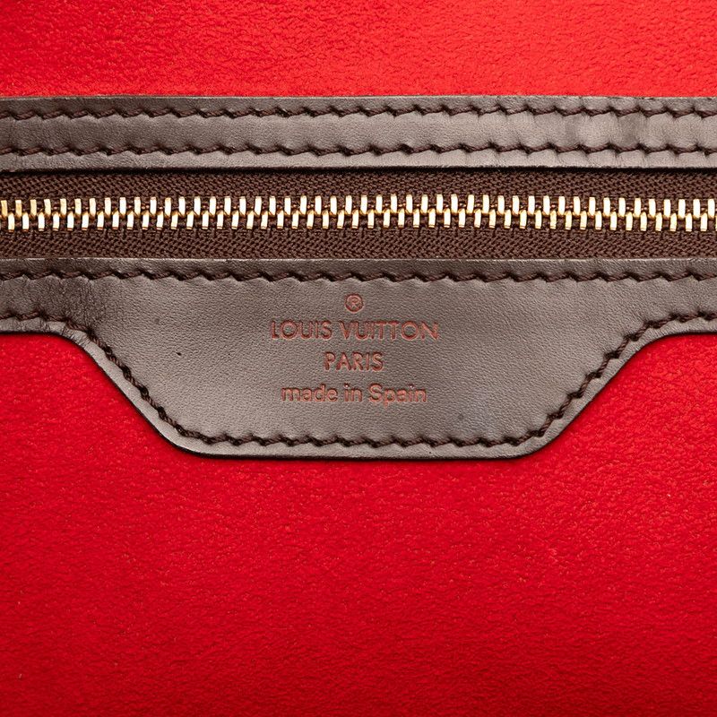 Louis Vuitton Damier Hampstead MM Handbag Tote Bag N51204 Brown PVC Ladies