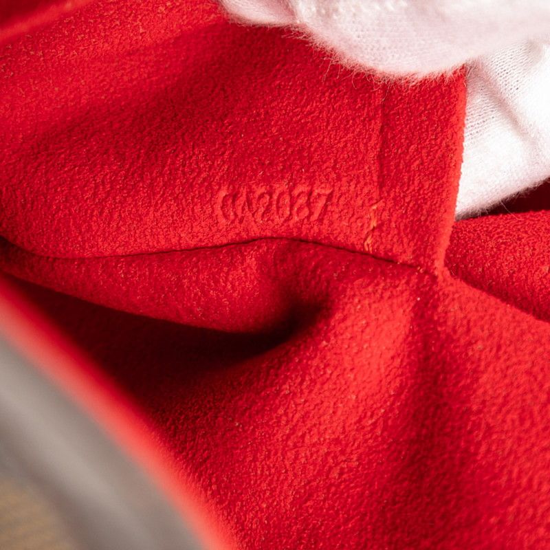 Louis Vuitton Damier Hampstead MM Handbag Tote Bag N51204 Brown PVC Ladies