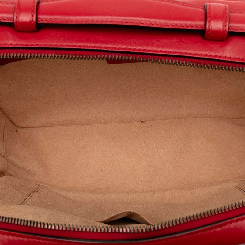 Gucci GG Marmont Chain Shoulder Bag 498100 Red Leather Women's Gucci