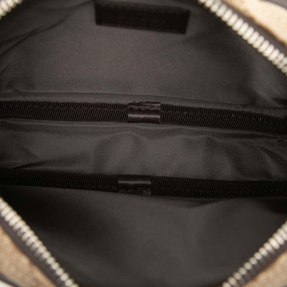 Gucci GG Canvas Crossbody Shoulder Bag 834268 Beige Brown Canvas Leather