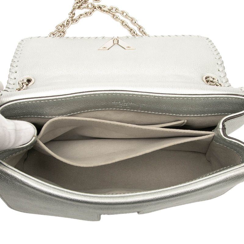 Louis Vuitton Veryline Chain Shoulder Bag M43201 Arjun Silver Leather Women