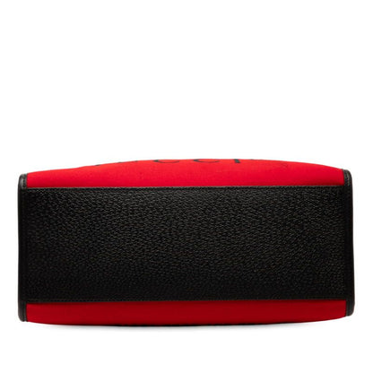 Gucci 100th Anniversary Logo Tote Shoulder Bag 2WAY 659988 Red Black Canvas