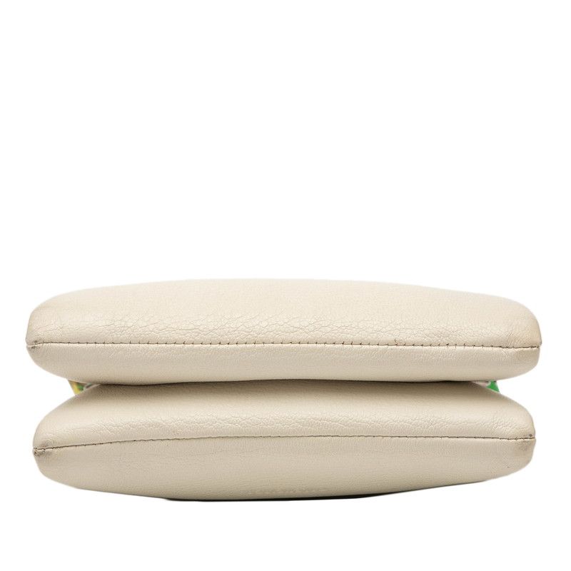 Balenciaga Handbag Shoulder Bag 2WAY 570093 White Green Leather Women's