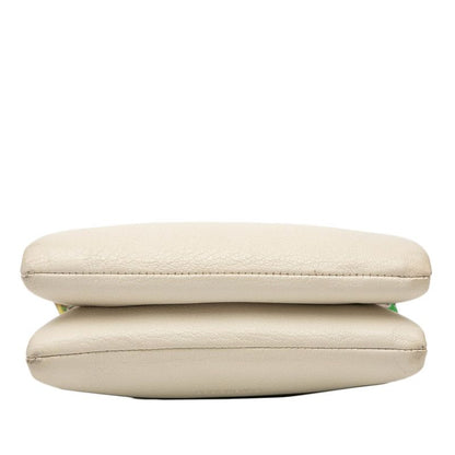 Balenciaga Handbag Shoulder Bag 2WAY 570093 White Green Leather Women's