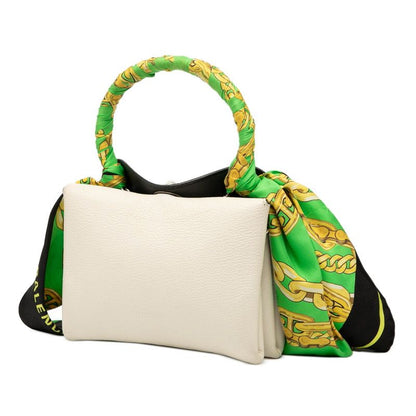 Balenciaga Handbag Shoulder Bag 2WAY 570093 White Green Leather Women's