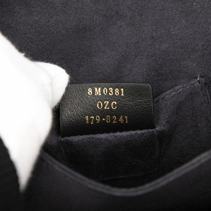 Fendi Canai Chain Shoulder Bag 8m0381 Navy Orange Leather Women's Fendi