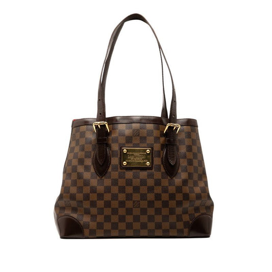 Louis Vuitton Damier Hampstead MM N51204 Brown PVC Leather Women Louis Vuitton