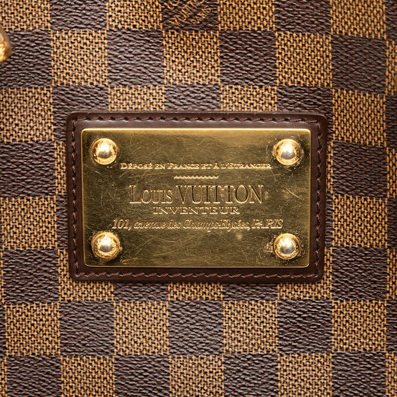 Louis Vuitton Damier Hampstead MM N51204 Brown PVC Leather Women Louis Vuitton