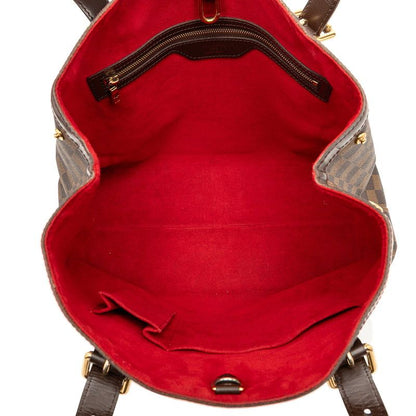 Louis Vuitton Damier Hampstead MM N51204 Brown PVC Leather Women Louis Vuitton